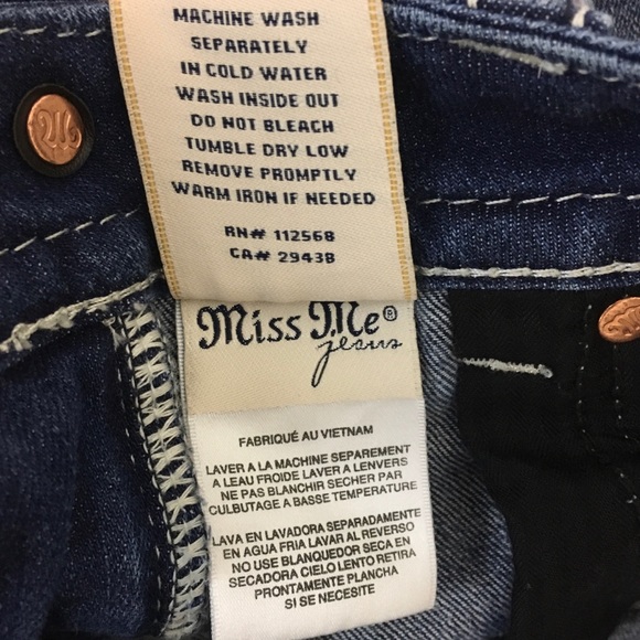 miss me peace sign jeans